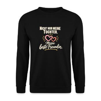 Mama Tochter Freundschaft Beste Freundin - Unisex Pullover - Schwarz - Vorne - Alina (178cm) & Michal (187cm)