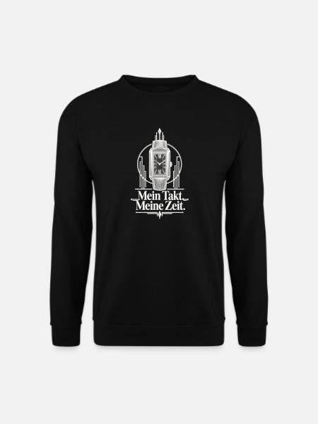 Mein Takt Meine Zeit Uhrenliebe  - Unisex Pullover - Schwarz