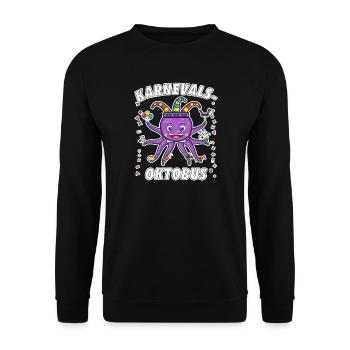 KARNEVAL ACHT ARME NULL HEMMUNGEN - Unisex Pullover - Schwarz - Vorne - Alina (178cm) & Michal (187cm)