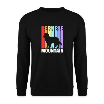 Berner Sennenhund - Unisex Pullover - Schwarz - Vorne - Alina (178cm) & Michal (187cm)