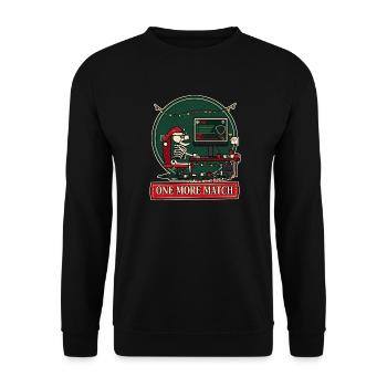 Noch ein Match: Holiday Skeleton Gamer - Unisex Pullover - Schwarz - Vorne - Alina (178cm) & Michal (187cm)