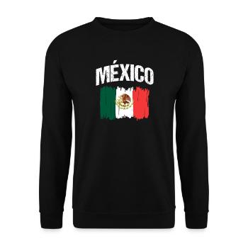Mexican Mexico - Unisex Pullover - Schwarz - Vorne - Alina (178cm) & Michal (187cm)