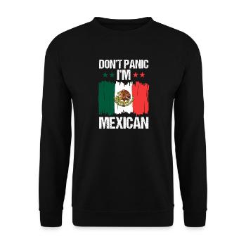 Mexican Mexico - Unisex Pullover - Schwarz - Vorne - Alina (178cm) & Michal (187cm)
