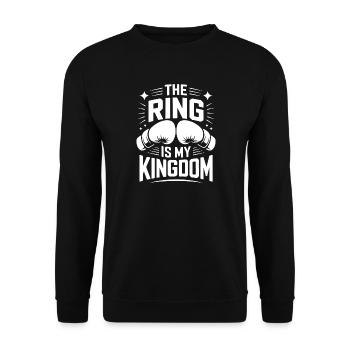 The Ring My Kingdom Boxing Gloves - Unisex Pullover - Schwarz - Vorne - Alina (178cm) & Michal (187cm)