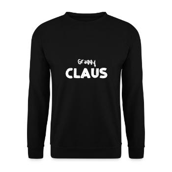 Granny Claus - Christmas Family - Unisex Pullover - Schwarz - Vorne - Alina (178cm) & Michal (187cm)