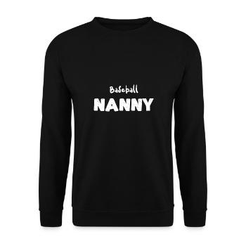 Baseball Nanny - Baseball - Unisex Pullover - Schwarz - Vorne - Alina (178cm) & Michal (187cm)