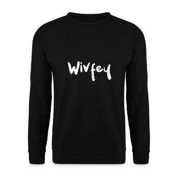 Wivfey - Marriage - Unisex Pullover - Schwarz - Vorne - Alina (178cm) & Michal (187cm)