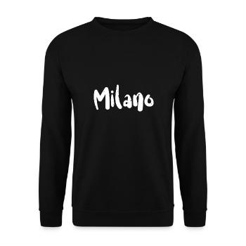 Milano - Italien - Sweat-shirt Unisexe - noir - Devant - Alina (178cm) & Michal (187cm)