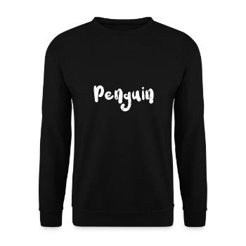 Penguin - Penguin - Unisex Pullover - Schwarz - Vorne - Alina (178cm) & Michal (187cm)