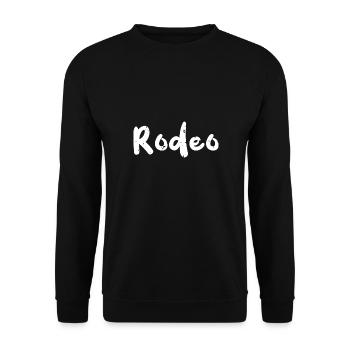 Rodeo - Texas - Unisex Pullover - Schwarz - Vorne - Alina (178cm) & Michal (187cm)