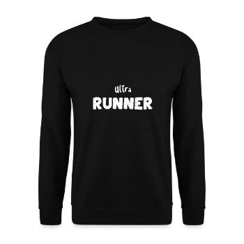 Ultra Runner - Workout - Unisex Pullover - Schwarz - Vorne - Alina (178cm) & Michal (187cm)