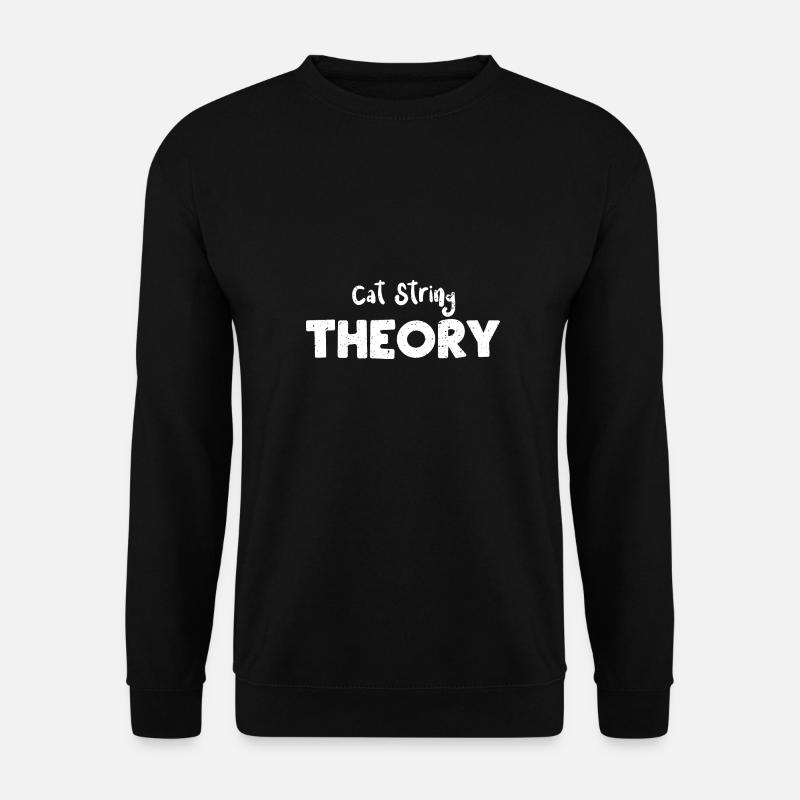 Cat String Theory - Science - Unisex Pullover - Schwarz