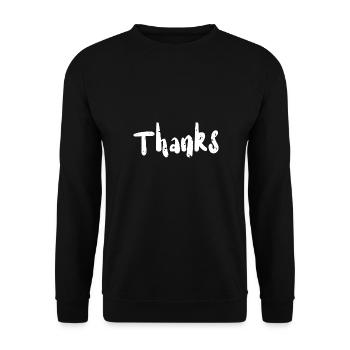 Thanks - Science - Unisex Pullover - Schwarz - Vorne - Alina (178cm) & Michal (187cm)