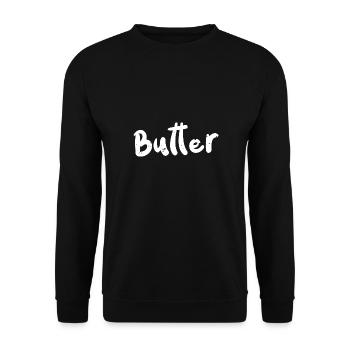 Beurre - Thanksgiving - Sweat-shirt Unisexe - noir - Devant - Alina (178cm) & Michal (187cm)