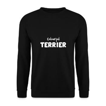 Colourful Terrier - Dogs - Unisex Sweatshirt - black - Front - Alina (178cm) & Michal (187cm)