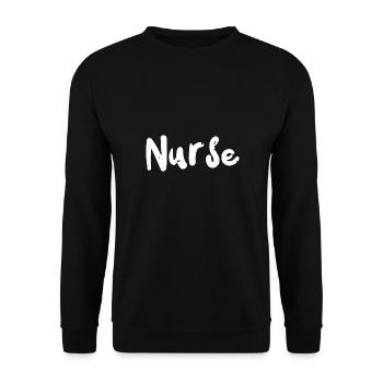 Nurse - 4th of July - Unisex Sweatshirt - black - Front - Alina (178cm) & Michal (187cm)