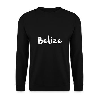 Belize - Corail - Sweat-shirt Unisexe - noir - Devant - Alina (178cm) & Michal (187cm)
