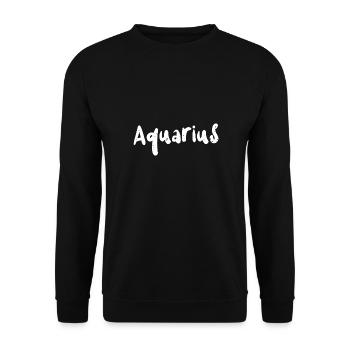 Aquarius - Mermaid - Unisex Pullover - Schwarz - Vorne - Alina (178cm) & Michal (187cm)