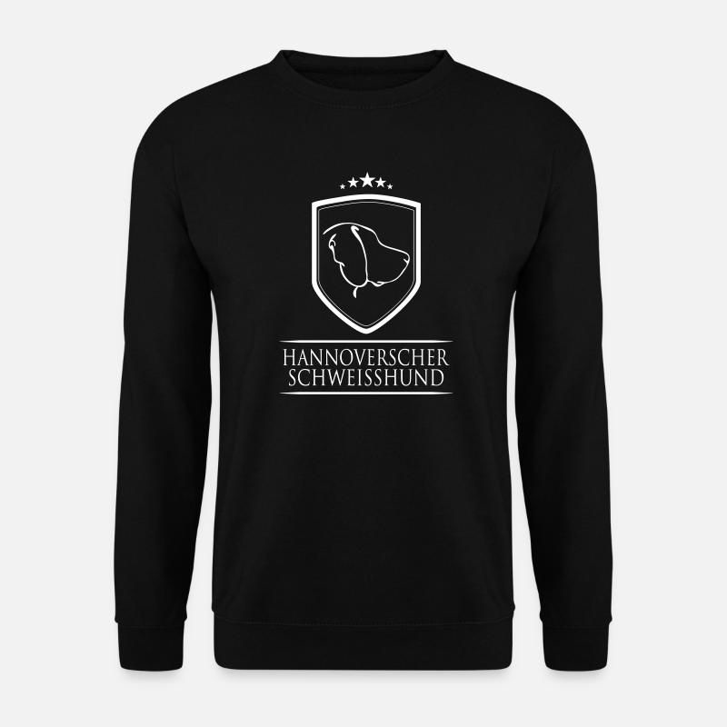 HANNOVERSCHER SCHWEISSHUND WAPPEN - Unisex Pullover - Schwarz