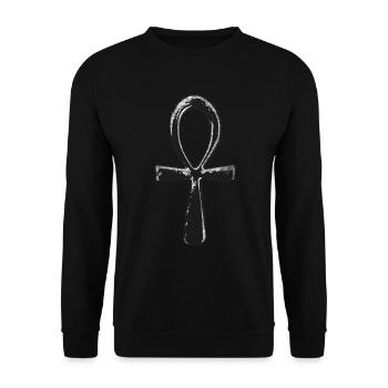ankh bdsm croix chrétien - Sweat-shirt Unisexe - noir - Devant - Alina (178cm) & Michal (187cm)