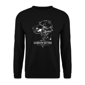 Gordon Setter Mom Hunde Hund Wilsigns - Unisex Pullover - Schwarz - Vorne - Alina (178cm) & Michal (187cm)