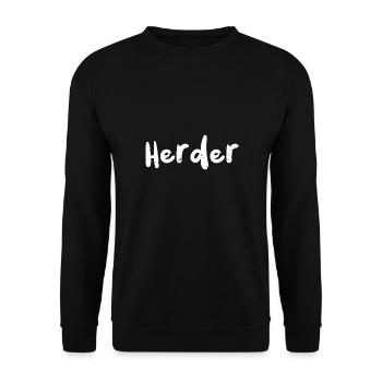 Herder - Kindergarten - Unisex Pullover - Schwarz - Vorne - Alina (178cm) & Michal (187cm)