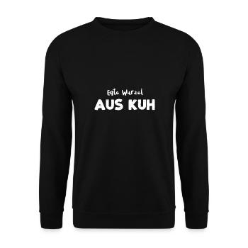 Ente Wurzel Aus Kuh - Math - Unisex Pullover - Schwarz - Vorne - Alina (178cm) & Michal (187cm)