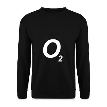 O2 - Oxygen - Tec Diving - Unisex Sweatshirt - black - Front - Alina (178cm) & Michal (187cm)
