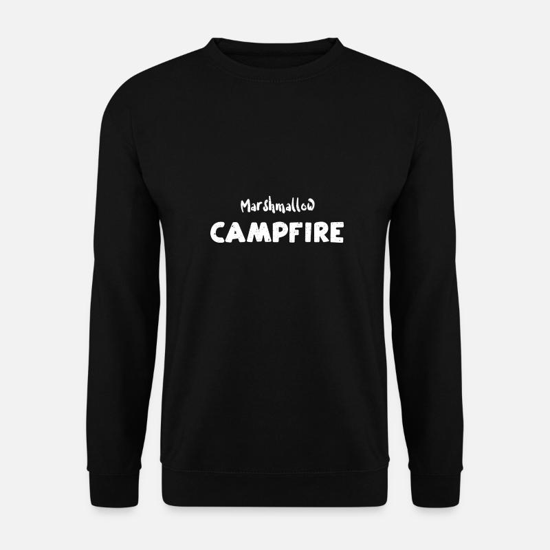 Marshmallow Campfire - Camping - Unisex Pullover - Schwarz