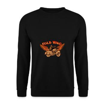 Goldwing Geschenk Geschenkidee - Unisex Pullover - Schwarz - Vorne - Alina (178cm) & Michal (187cm)