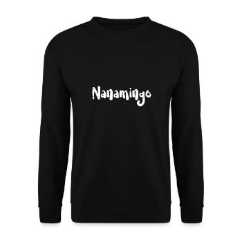 Nanamingo: Grand-mère - Sweat-shirt Unisexe - noir - Devant - Alina (178cm) & Michal (187cm)