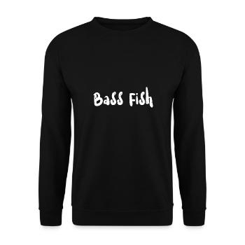 Poisson bar - Pêche - Sweat-shirt Unisexe - noir - Devant - Alina (178cm) & Michal (187cm)