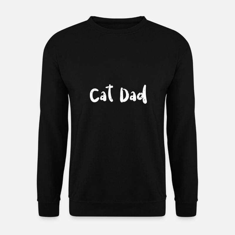 Cat Dad - Dad - Unisex Pullover - Schwarz