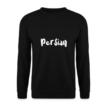 Persan - Chats - Sweat-shirt Unisexe - noir - Devant - Alina (178cm) & Michal (187cm)