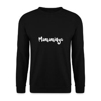 Mamamingo - Maman - Sweat-shirt Unisexe - noir - Devant - Alina (178cm) & Michal (187cm)