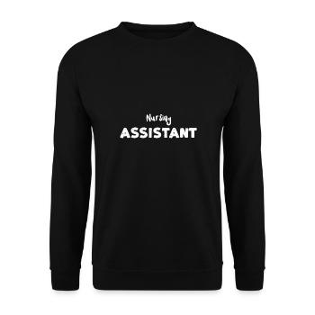 Infirmière auxiliaire - Infirmière - Sweat-shirt Unisexe - noir - Devant - Alina (178cm) & Michal (187cm)