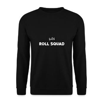 Let's Roll Squad - Skating - Unisex Pullover - Schwarz - Vorne - Alina (178cm) & Michal (187cm)