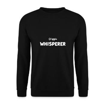 Crappie Whisperer - Poisson - Sweat-shirt Unisexe - noir - Devant - Alina (178cm) & Michal (187cm)