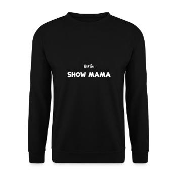 Horse Show Mama - Horse - Sweat-shirt Unisexe - noir - Devant - Alina (178cm) & Michal (187cm)