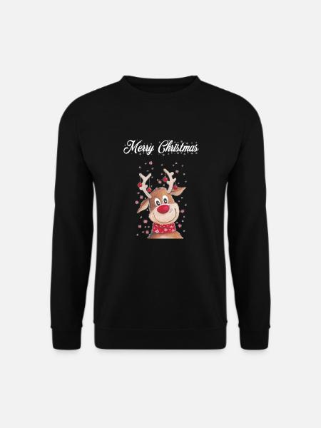 Weihnachten Rudolf Merry Christmas - Unisex Sweatshirt - black