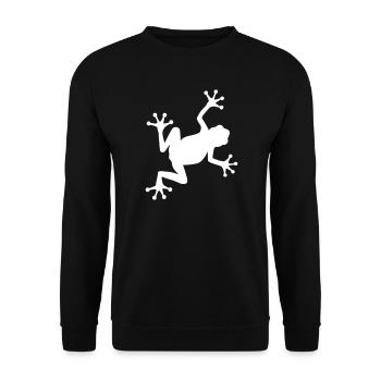 frog - Unisex Sweatshirt - black - Front - Alina (178cm) & Michal (187cm)
