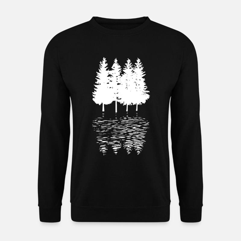 Bäume - - Unisex Pullover - Schwarz