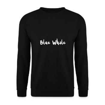 Blue Whale - Fishing - Unisex Sweatshirt - black - Front - Alina (178cm) & Michal (187cm)