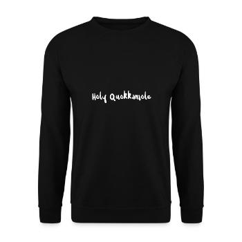 Holy Quokkamole - Avocado - Unisex Pullover - Schwarz - Vorne - Alina (178cm) & Michal (187cm)