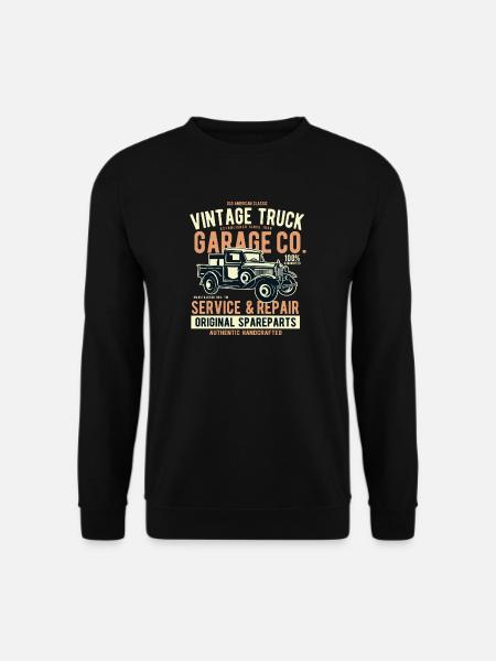Vintage Truck - Unisex Sweatshirt - black