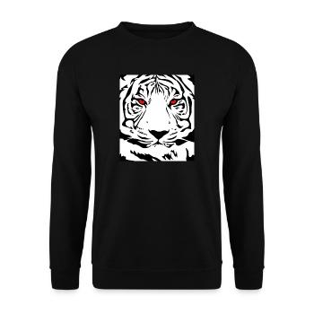 Tieger, animal, animals, cat, wildcat, big cat, nature - Unisex Sweatshirt - black - Front - Alina (178cm) & Michal (187cm)