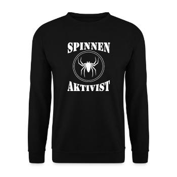 Spinnen, Spinne - Unisex Pullover - Schwarz - Vorne - Alina (178cm) & Michal (187cm)
