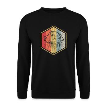 Labrador - Sweat-shirt Unisexe - noir - Devant - Alina (178cm) & Michal (187cm)