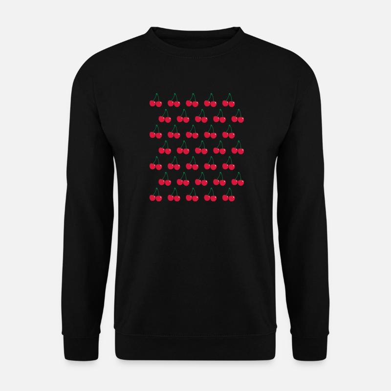 Cherries pattern - Unisex Sweatshirt - black