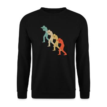 Appareil-photo de photographe de photographie de style vintage rétro - Sweat-shirt Unisexe - noir - Devant - Alina (178cm) & Michal (187cm)
